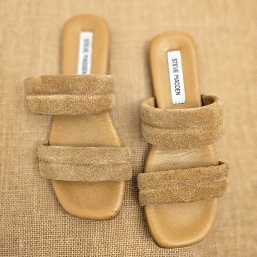 STEVE MADDEN Wizen Suede Slide Sandals Regular price$95.00 USD